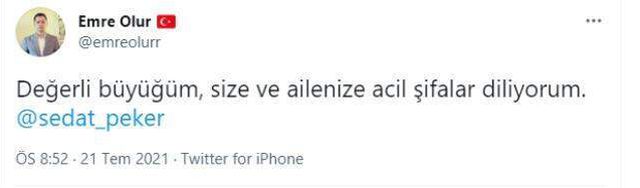 Sedat Peker'in koronavirüse yakalandığı iddia edildi, en yakındaki isimden paylaşım geldi
