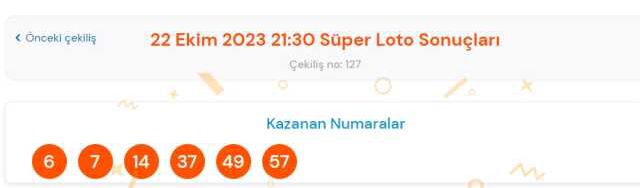 Süper Loto sonuçları açıklandı! 22 Ekim Süper Loto kazanan numaralar neler? Süper Loto sonuçlarına ne zaman, nereden bakılır?