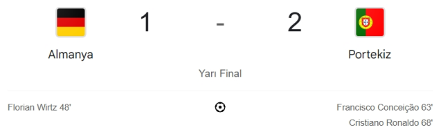 Almanya Portekiz maçı kaç kaç, bitti mi? MAÇ SONUCU! Almanya Portekiz golleri kim attı, canlı maç anlatımı!