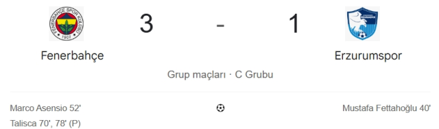 Fenerbahçe Erzurumspor maç özeti ve golleri! (ÖZET) Fenerbahçe Erzurumspor kaç kaç bitti, golleri kim attı?