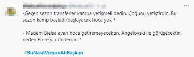 'Bu nasıl vizyon Ali Başkan' etiketi altında organize olan Fenerbahçeliler, Ali Koç'a karşı kazan kaldırdı