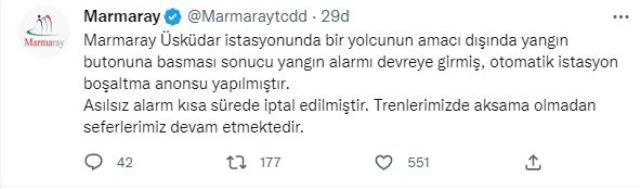 Marmaray Üsküdar durağında panik yaratan 'Peronları terk edin' anonsunun sebebi ortaya çıktı