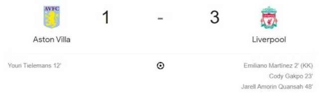 Aston Villa Liverpool maçı kaç kaç, bitti mi? MAÇ SKORU! A.Villa Liverpool maçı kaç kaç, canlı maç skoru!