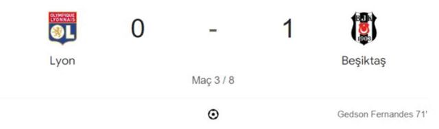 Lyon Beşiktaş maçı kaç kaç, bitti mi? MAÇ SONUCU! Lyon Beşiktaş golleri kim attı, canlı maç anlatımı!
