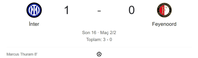 Inter Feyenoord maçı kaç kaç, bitti mi? MAÇ SONUCU! Inter Feyenoord golleri kim attı, canlı maç anlatımı!