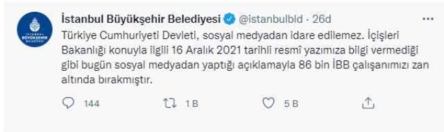 Son Dakika: Bakanlığın 'özel teftiş' adımına İBB'den jet yanıt: Terör bağlantılı kişiler iş buluyorsa sorumluluk bakanlığındır