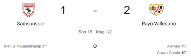 Samsunspor Rayo Vallecano maç özeti ve golleri! (ÖZET) Samsunspor Rayo Vallecano kaç kaç bitti, golleri kim attı?