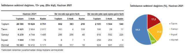 Son dakika: Türkiye'deki işsiz sayısı haziranda 823 bin kişi azaldı