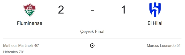 Fluminense Al Hilal maç özeti ve golleri! (VİDEO) Fluminense Al Hilal geniş özeti! Golleri kim attı, maç kaç kaç bitti?