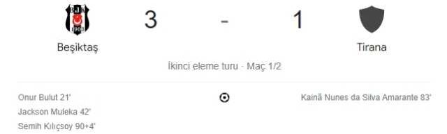 Beşiktaş Tirana maç özeti! (VİDEO) Beşiktaş Tirana maçı özeti izle! Beşiktaş Tirana golleri kim attı, maç kaç kaç bitti?