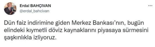 İstanbul Sanayi Odası Başkanı Bahçıvan'dan Merkez Bankası kararlarına tepki: Şaşkınlıkla izliyoruz