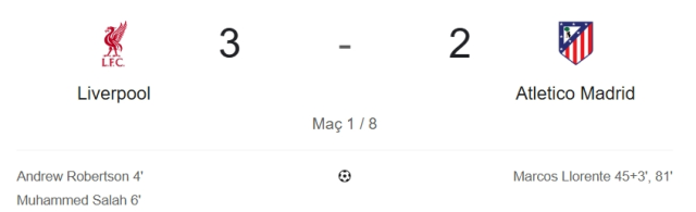 Liverpool Atletico Madrid maç özeti ve golleri! (VİDEO) Liverpool Atletico Madrid geniş özeti! Golleri kim attı, maç kaç kaç bitti?