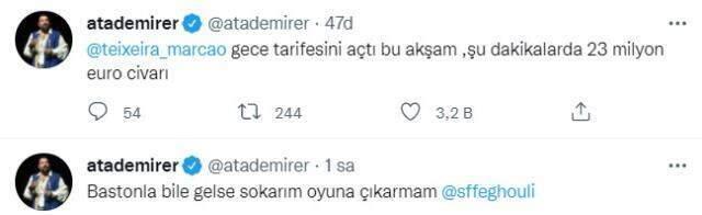 Ata Demirer, Galatasaray'ın galibiyeti sonrası Marcao ve Feghouli'ye övgüler yağdırdı: Gece tarifesini açtı