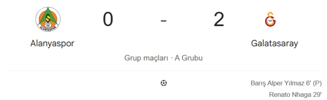 Alanyaspor Galatasaray maçı kaç kaç? MAÇ SONUCU! Alanyaspor Galatasaray golleri kim attı, canlı maç anlatımı!