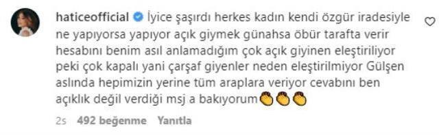Hatice, İmam Hatip çıkışıyla gündem olan Gülşen'e destek çıktı