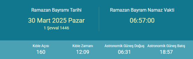 ADANA BAYRAM NAMAZI SAATİ 2025 | Bayram namazı saat kaçta? Bayram namazı nasıl kılınır, kaç rekat?