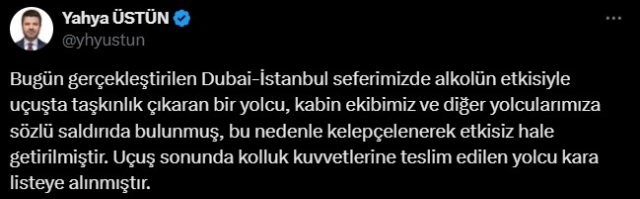 Ünlü iş insanı uçakta olay çıkardı: Milyar dolarlık adamım, Türkiye'yi satın alırım