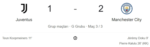 Juventus Manchester City maç özeti ve golleri! (VİDEO) Juventus Manchester City geniş özeti! Golleri kim attı, maç kaç kaç bitti?