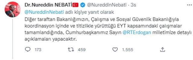Kılıçdaroğlu'nun asgari ücretin vergiye tabi tutulmaması çağrısına Bakan Nebati'den yanıt: Vergi dışı bırakalı neredeyse 1 yıl olacak