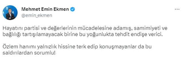 'Tehdit mesajları alıyorum' diyen AK Partili Zengin'e Deva Partisi'nden destek: Endişe verici