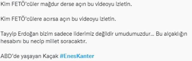 FETÖ'cü Enes Kanter'den alçak paylaşım! Sosyal medyada her kesimden tepki yağıyor