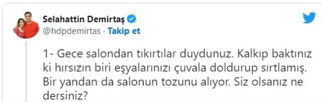 Selahattin Demirtaş'tan 4 soruluk anket