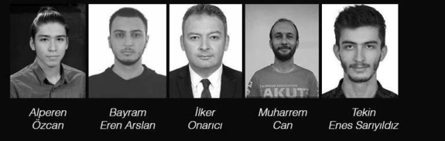 Şehit olan AKUT Gönüllüleri