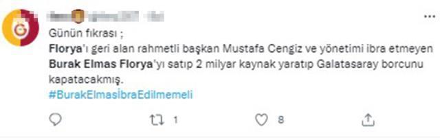 'Florya'nın parasıyla borç bitiyor' diyen Burak Elmas'a tepki yağıyor: Sözlerine nasıl inanabiliyorsunuz?