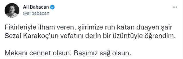 Son Dakika: Ünlü şair Sezai Karakoç hayatını kaybetti