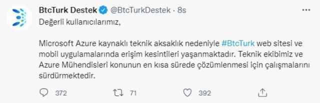 Yerli kripto para borsası BTC Türk'te erişim sıkıntısı! Şirketten açıklamalar üst üst geldi