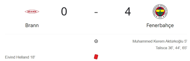 Brann Fenerbahçe maç özeti ve golleri! (4-0) Brann Fenerbahçe kaç kaç bitti, golleri kim attı?