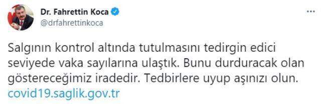 Son Dakika: Türkiye'de 27 Temmuz günü koronavirüs nedeniyle 51 kişi vefat etti, 19 bin 761 yeni vaka tespit edildi