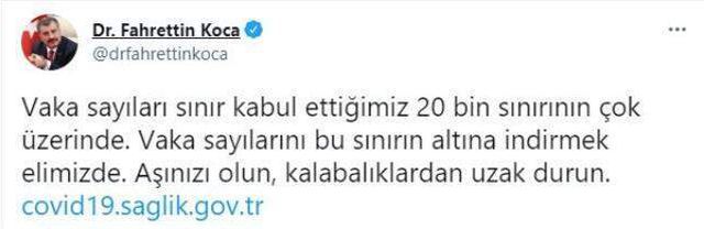 Son Dakika: Türkiye'de 4 Ağustos günü koronavirüs nedeniyle 122 kişi vefat etti, 26 bin 822 yeni vaka tespit edildi