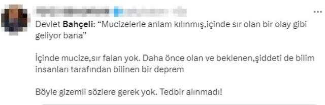 Büyük yıkıma neden olan depremler için 'Sır' ifadesini kullanan Bahçeli ne demek istedi?