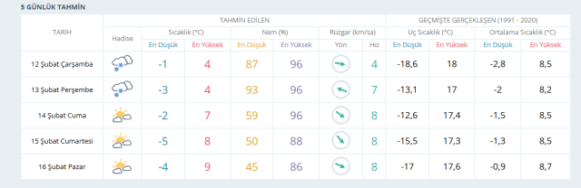 DİYARBAKIR HAVA DURUMU | 12 Şubat Diyarbakır'da hava nasıl olacak? Diyarbakır günlük ve 5 günlük hava durumu tahmini!