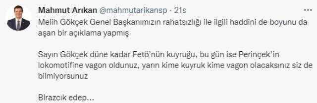 Gökçek'in koronaya yakalanan Temel Karamollaoğlu için yaptığı 'Ölüm bir karış ötede' paylaşımı ortalığı karıştırdı