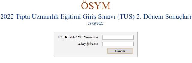 TUS yerleştirme sonuçları ne zaman açıklanacak? 2022 TUS açıklandı mı?