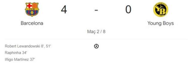 Barcelona Young Boys kaç kaç bitti? (MAÇ ÖZETİ) Barcelona Young Boys özet ve golleri izle! Golleri kim attı, maç bitti mi?