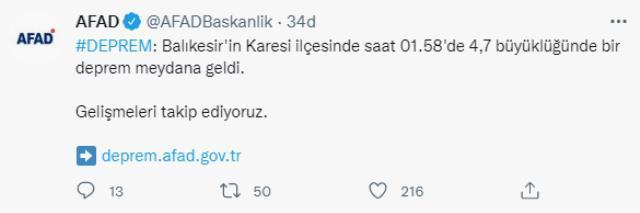 Balıkesir'de 4.1 ve 4.7 büyüklüğünde iki deprem! İstanbul, Bursa ve çevre illerde de hissedildi