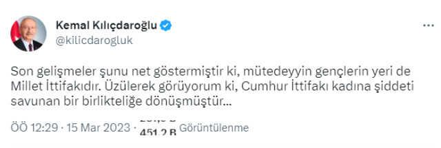 Kılıçdaroğlu: Son Gelişmeler Şunu Net Göstermiştir Ki, Mütedeyyin Gençlerin Yeri de Millet İttifakıdır.