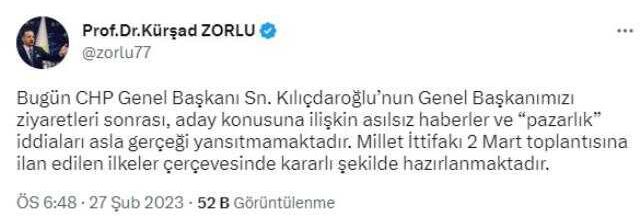 'Kılıçdaroğlu'nun adaylığında anlaşıldı' iddiasına İYİ Parti'den yalanlama: Asla gerçeği yansıtmamaktadır