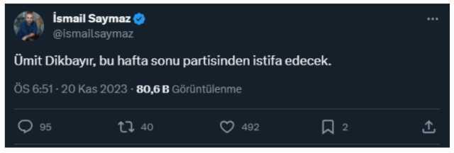 Ümit Dikbayır İyi Parti'den ihraç mı edildi, neden ihracı isteniyor?