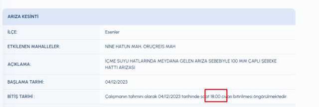 İSKİ Esenler su kesintisi: İstanbul'da sular ne zaman gelecek? 4 Aralık İstanbul su kesintisi listesi!