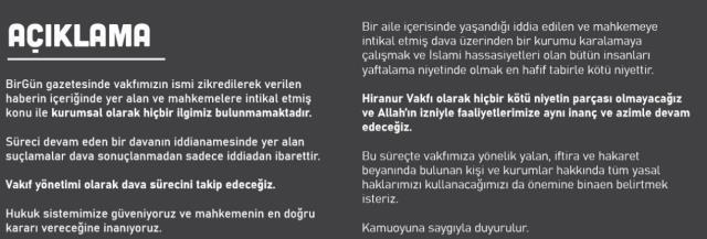 İsmailağa Cemaati'nden, kızını 6 yaşında evlendirdiği öne sürülen Gümüşel hakkında açıklama