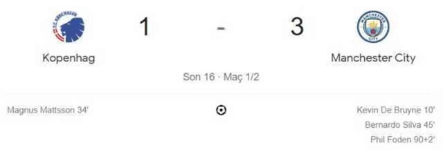 Kopenhag - Manchester City maç özeti ve golleri izle! (VİDEO) Kopenhag - Manchester City maçı özeti! Golleri kim attı, maç kaç kaç bitti?