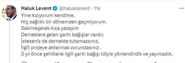 Yardımlarıyla gündemden düşmeyen Haluk Levent'ten yeni karar: Kendimi açıklamaktan yoruldum, açıklamalar Ahbap'tan yapılacak