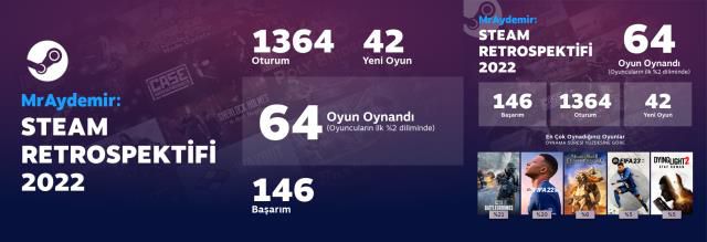 Steam Replay 2022 yayınlandı! İşte Steam özetiniz