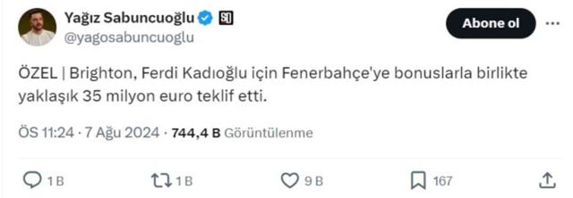 Ferdi Kadıoğlu gidiyor mu? Brighton 35 milyon euro teklif etti