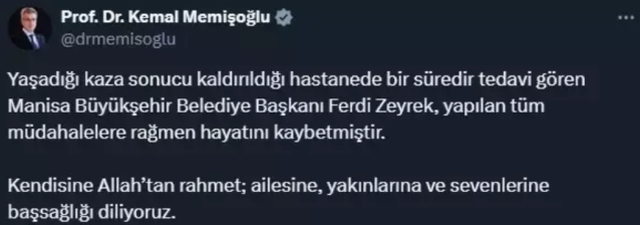 Ferdi Zeyrek neden öldü? 3 gündür hastanede tedavi görüyordu