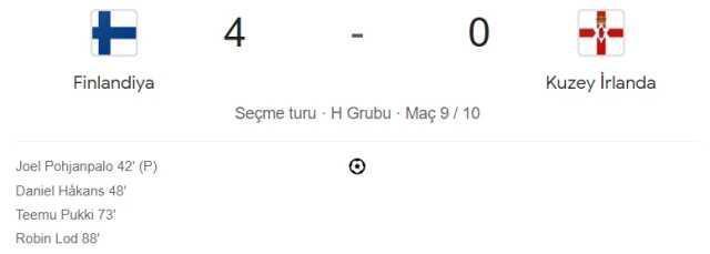 Finlandiya - Kuzey İrlanda maçı kaç kaç, bitti mi? MAÇ SKORU! Finlandiya - Kuzey İrlanda maçı kaç kaç, canlı maç skoru! Canlı maç anlatımı!